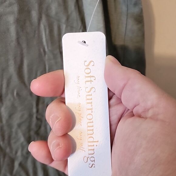 Womens 💚 soft surroundings XL DRESS NWT Sleeveless Dress - Picture 3 of 4